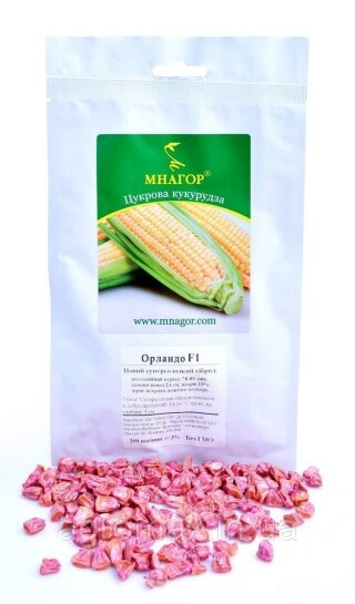 Цукрова кукурудза ОрландоF1, Sh2-тип, 200 насінин на 30 м2, 78-80 днів — Photo 3