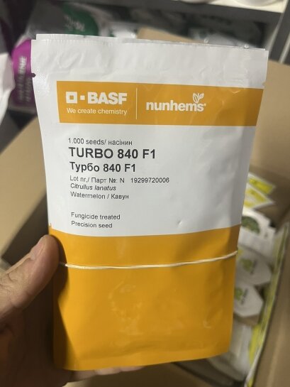 Кавун Турбо 840 F1 Turbo 840 F1 насіння 1000 шт Nunhems Нюнемс