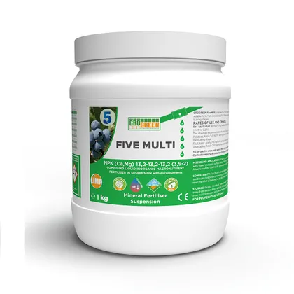 Добриво Гель Five Multi Файв Мульті 20-20-20+6CaO+3MgO+TE GroGreen 1 кг Lima Бельгія