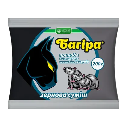 Багіра зернова принада для гризунів 200 г Укравіт