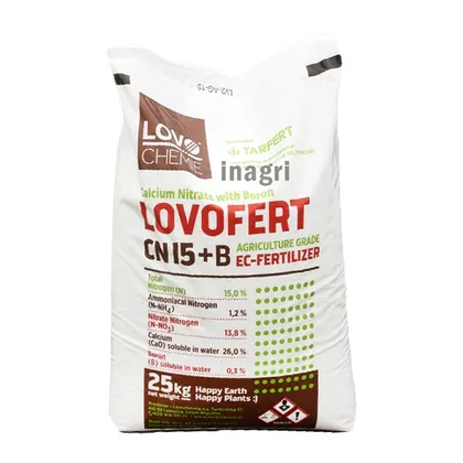 Добриво Lovofert Ловоферт CN15+B кальцієва селітра з бором 25 кг Lovochemie